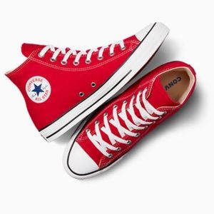 Red High Top Converse